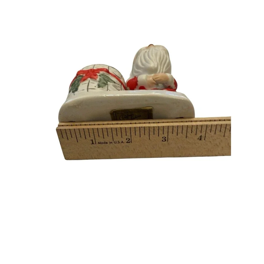 JASCO Luvkins Christmas‎ Santa Votive Candle Holder Vintage 1978 Mid Century Mod